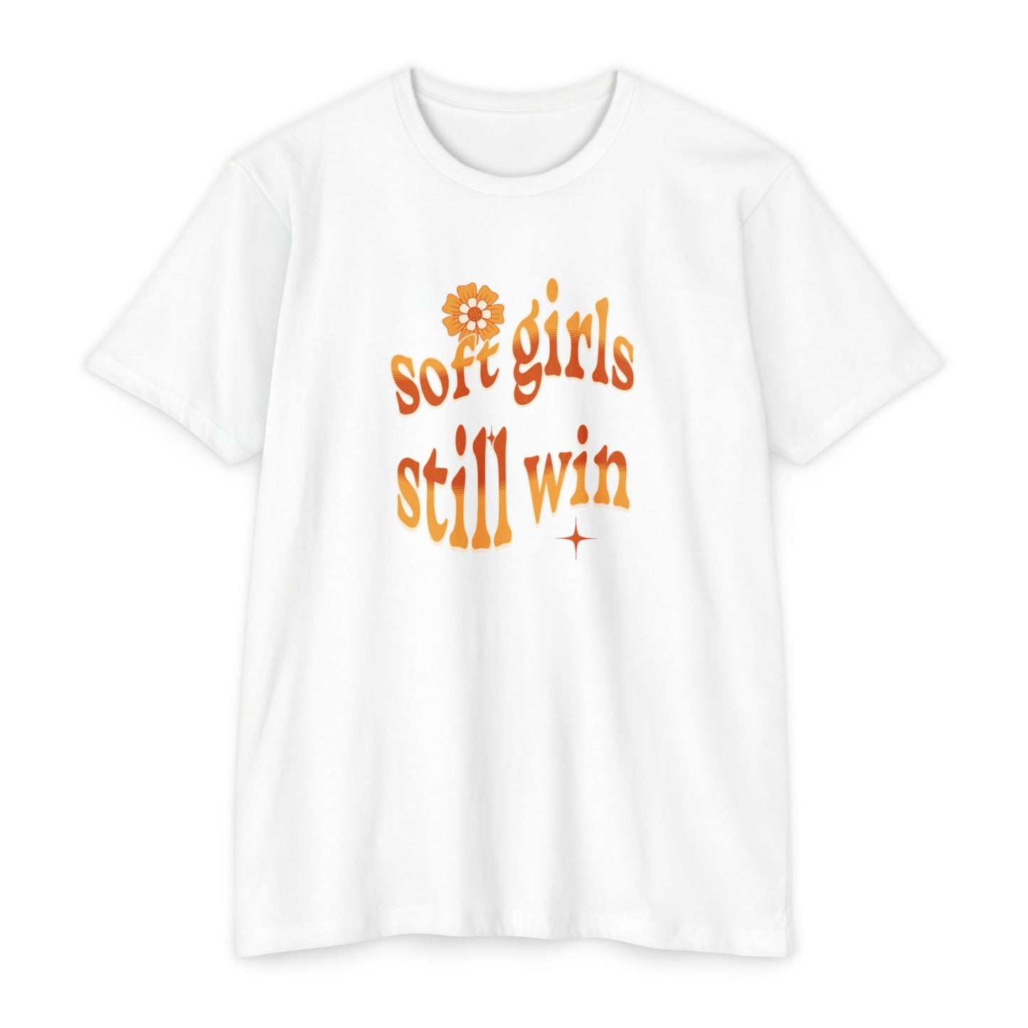 Soft Girls Still Win Unisex Jersey T-Shirt | Trendy Green Tee for Positive Vibes