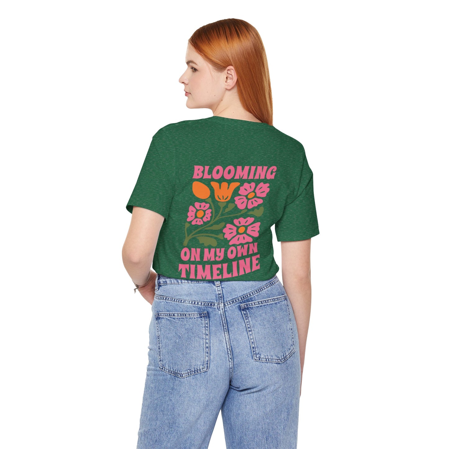 Blooming Floral Unisex Tee - Positive Vibes T-Shirt for Growth and Self-Care