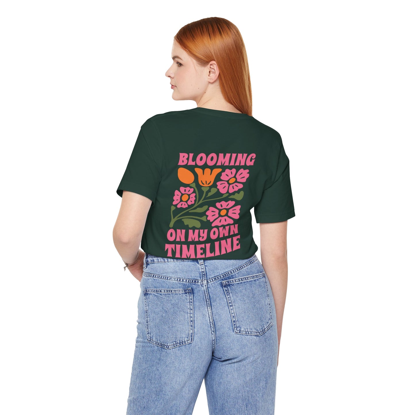 Blooming Floral Unisex Tee - Positive Vibes T-Shirt for Growth and Self-Care