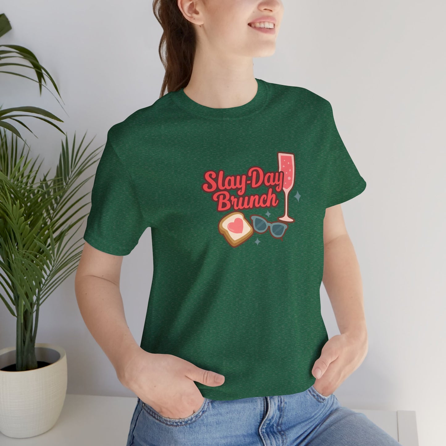 Slay-Day Brunch Unisex Tee - Fun & Stylish Short Sleeve Shirt for Brunch Lovers