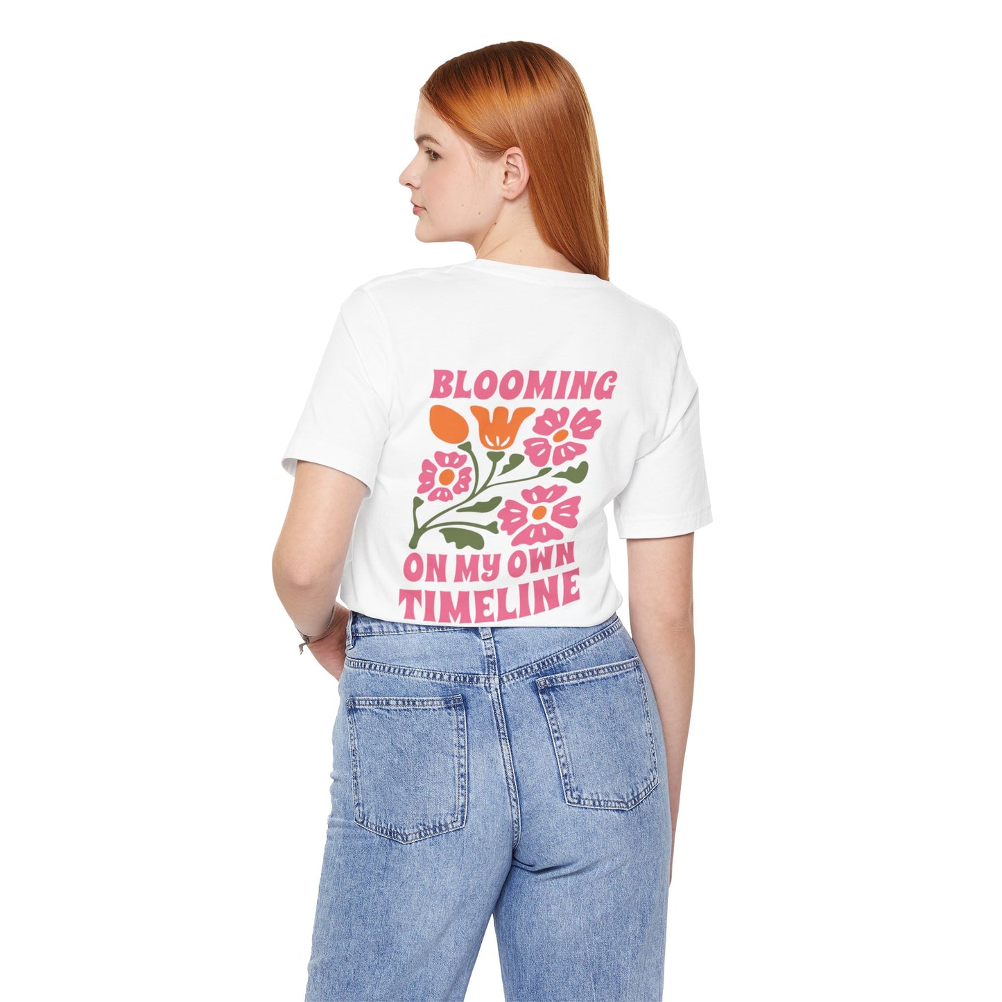 Blooming Floral Unisex Tee - Positive Vibes T-Shirt for Growth and Self-Care