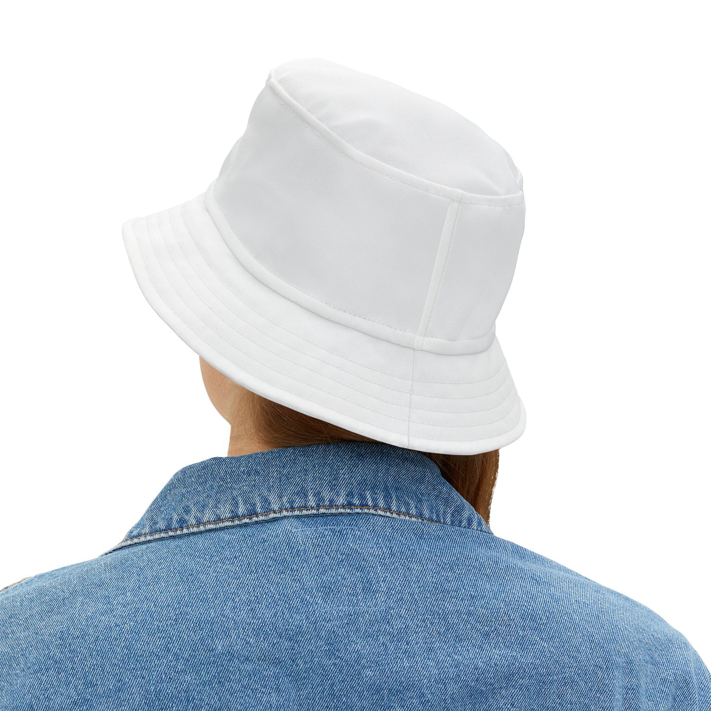 Trendy White Bucket Hat for Summer Fun