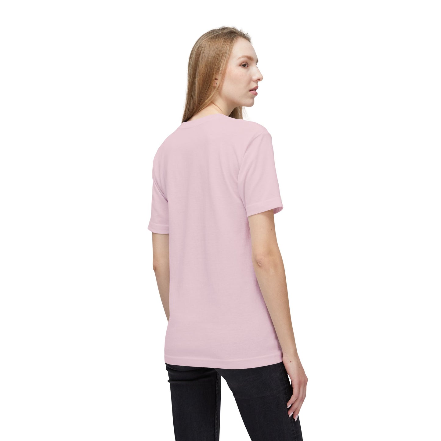 Positive Vibes Unisex Midweight T-shirt - "It's a Happy Day to Stay Happy"