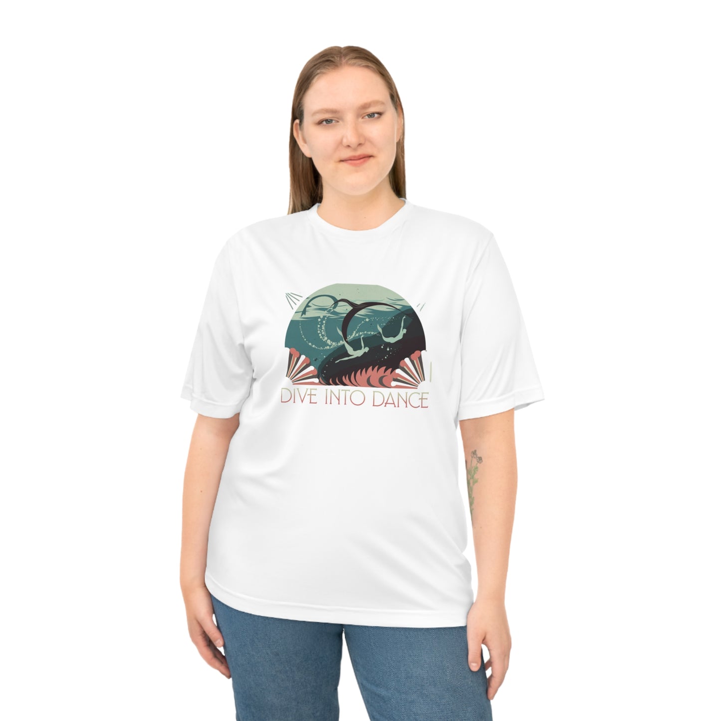🔥 Dive Into Dance – Unisex Performance T-Shirt | Move with Style & Comfort! 🔥