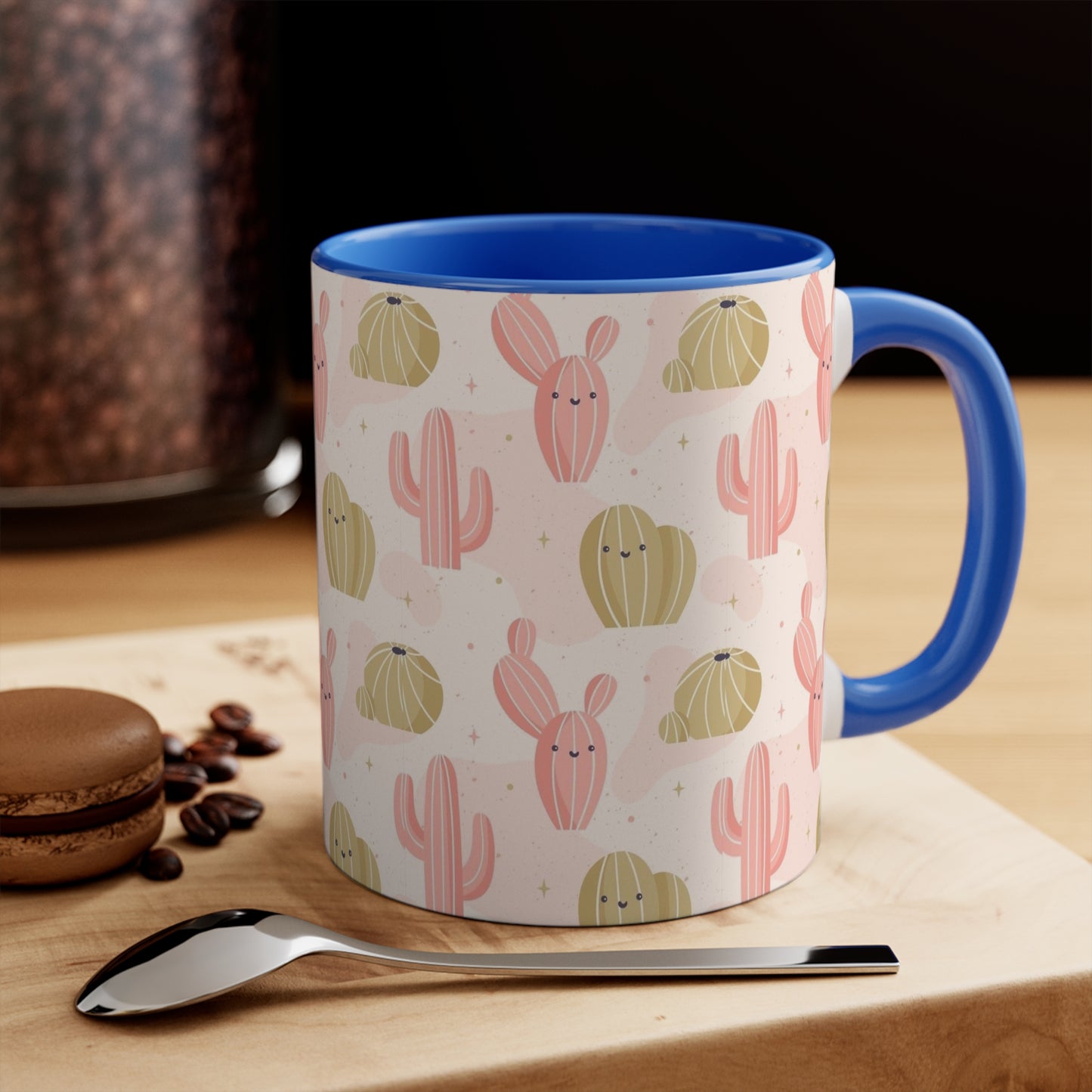 Whimsical Cactus Accent Mug - Fun Drinkware for Plant Lovers | Brighten Your Day with Cactus Charm | Unique Drinkware for Coffee and Tea