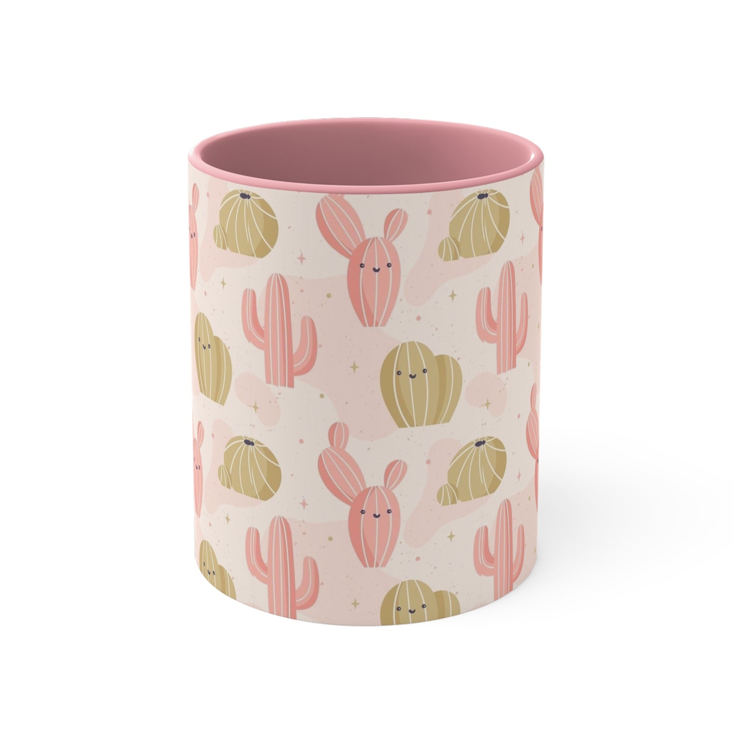 Whimsical Cactus Accent Mug - Fun Drinkware for Plant Lovers | Brighten Your Day with Cactus Charm | Unique Drinkware for Coffee and Tea