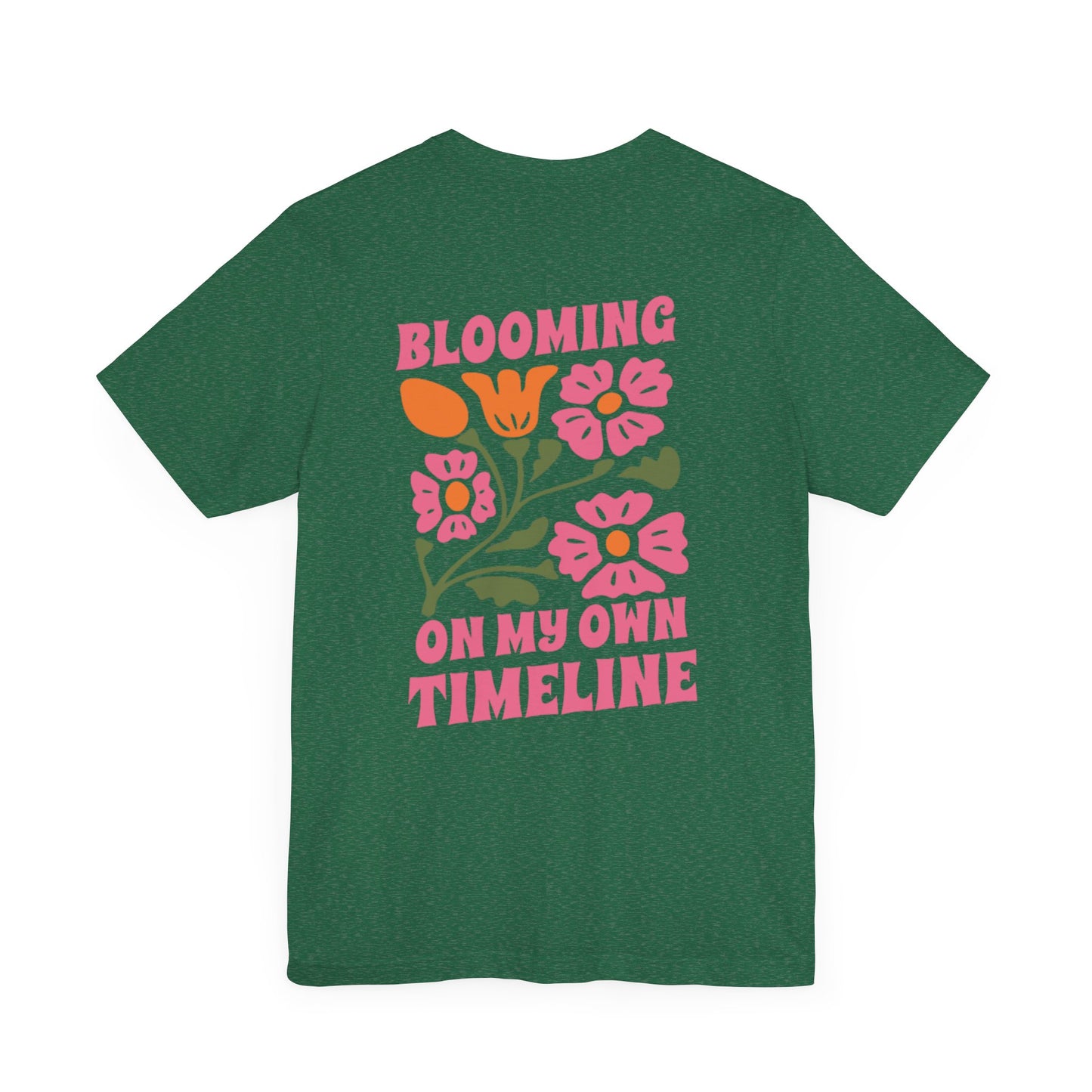 Blooming Floral Unisex Tee - Positive Vibes T-Shirt for Growth and Self-Care