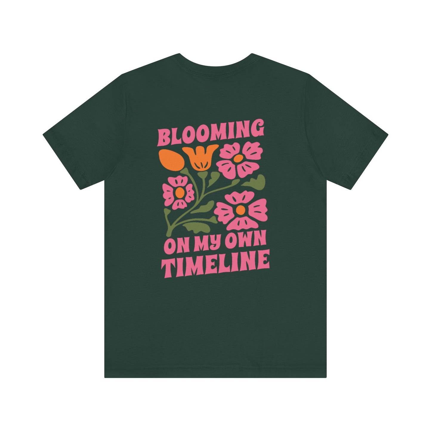 Blooming Floral Unisex Tee - Positive Vibes T-Shirt for Growth and Self-Care
