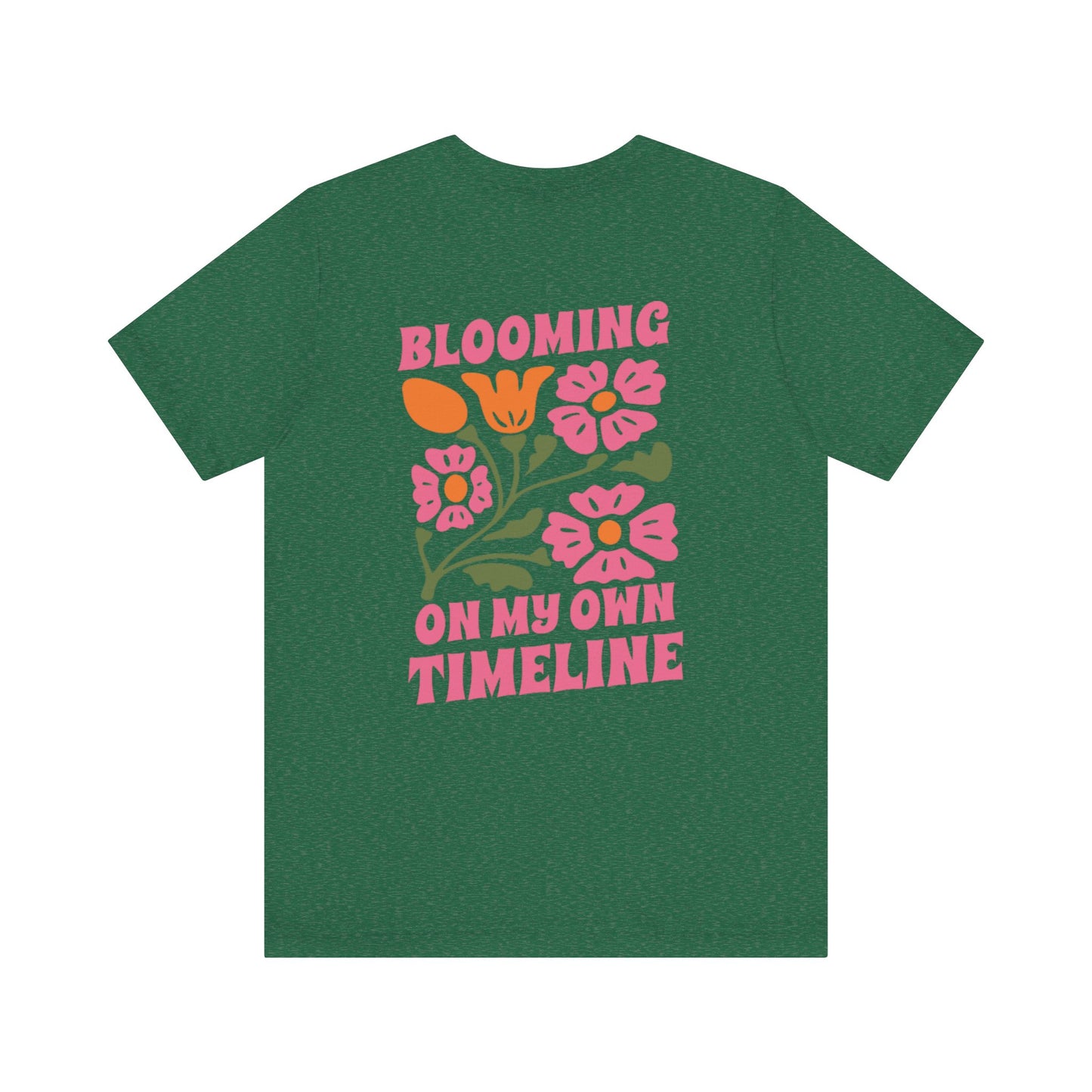 Blooming Floral Unisex Tee - Positive Vibes T-Shirt for Growth and Self-Care