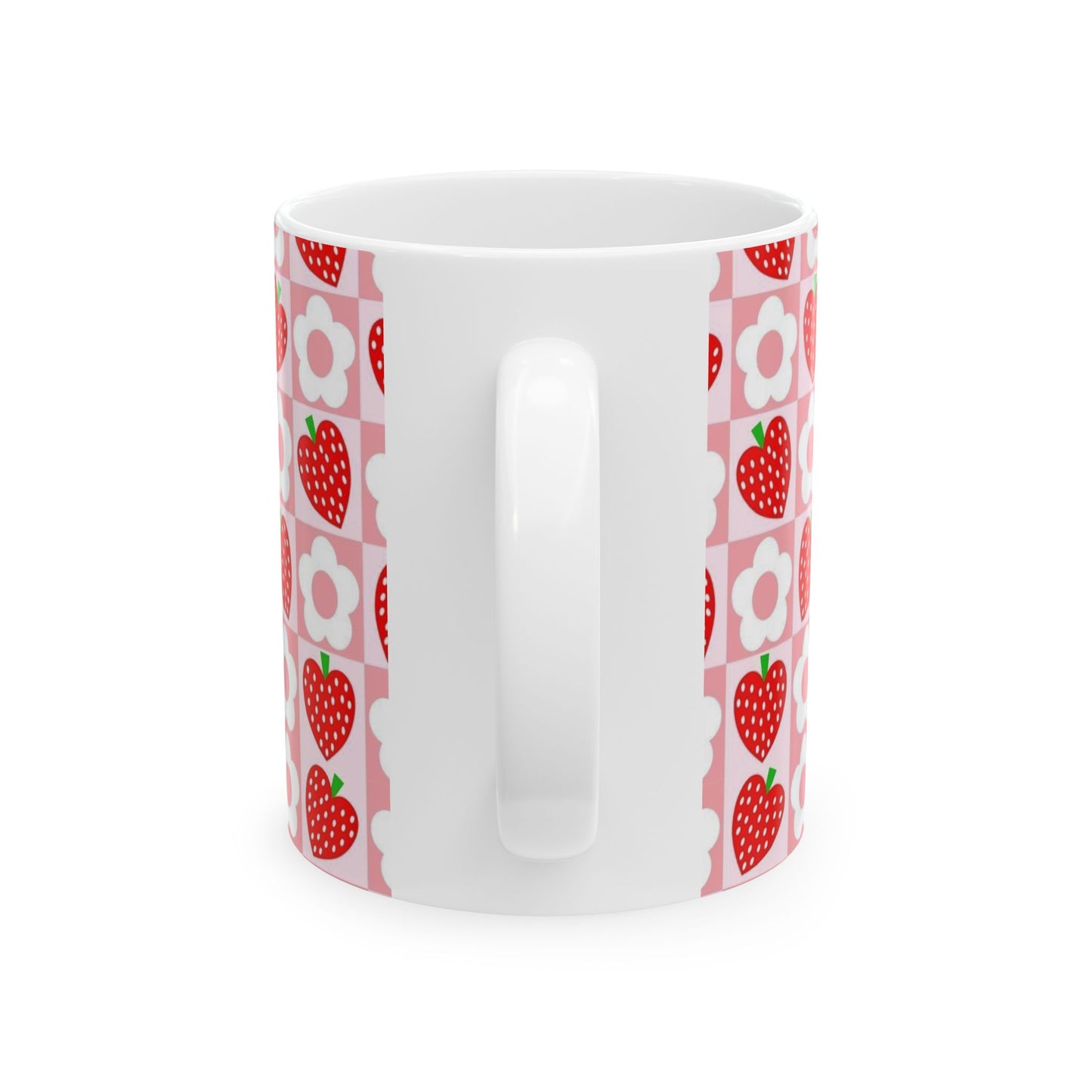 Cute Strawberry Pattern Ceramic Mug | Fruit-Inspired Mug for Beverage Lovers - Perfect for Tea and Coffee Lovers
