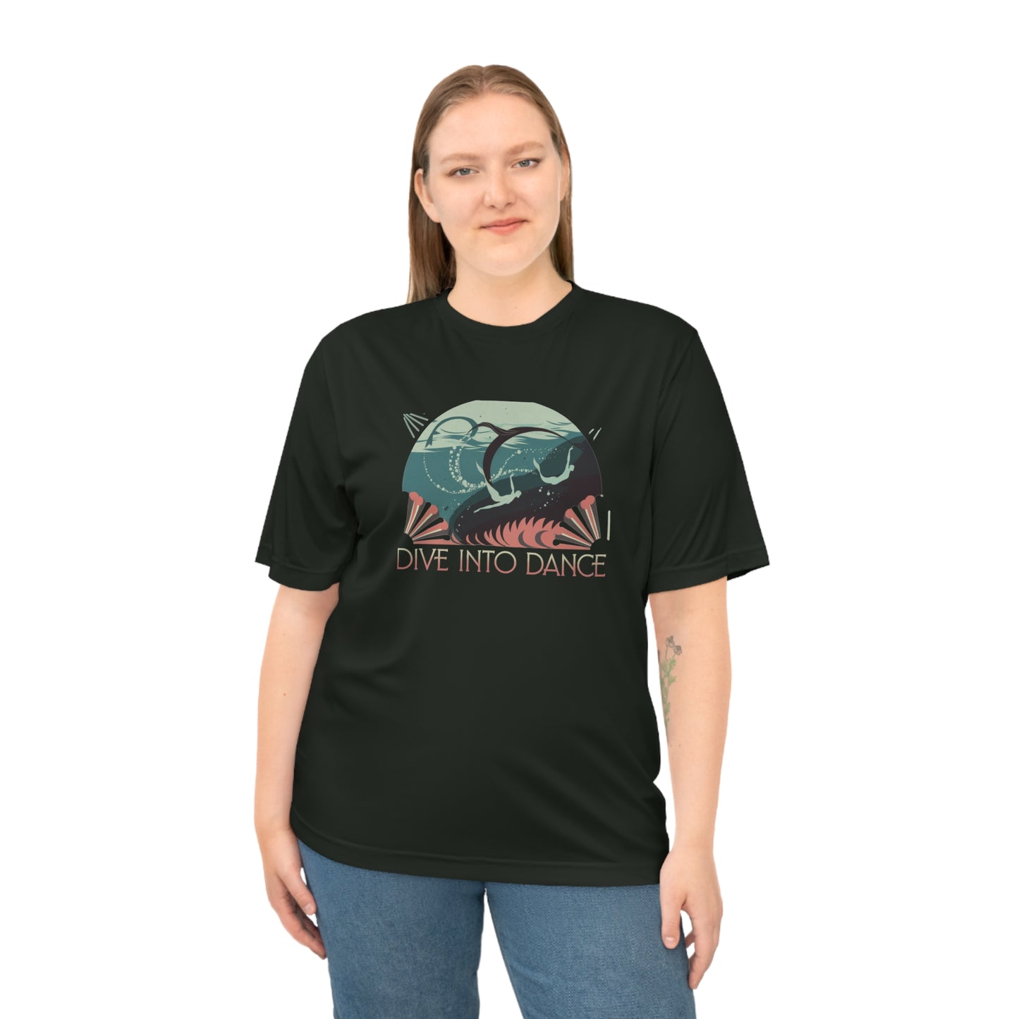 🔥 Dive Into Dance – Unisex Performance T-Shirt | Move with Style & Comfort! 🔥