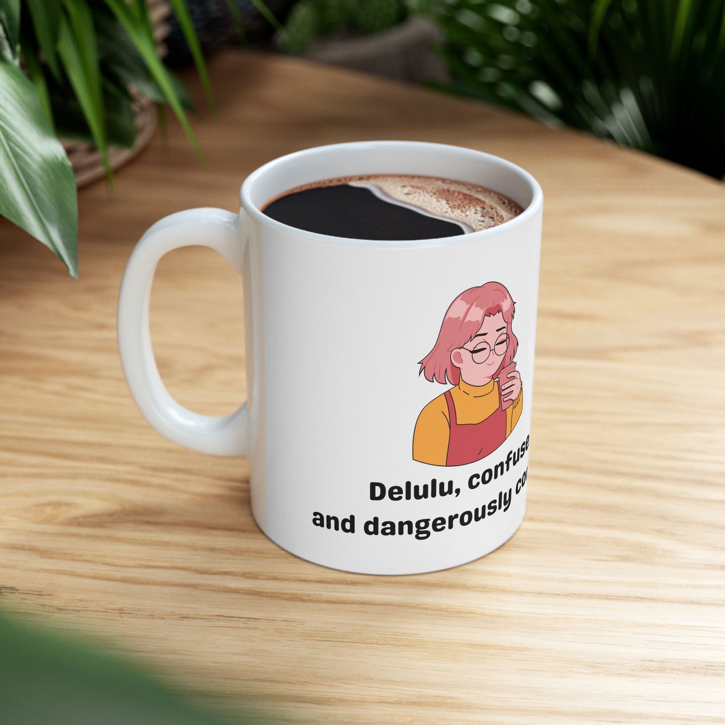 Humorous Ceramic Mug - "Awkward, Confused, Generously Confident" - 11oz & 15oz