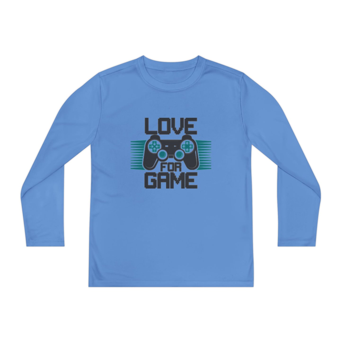 Youth Long Sleeve Tee - Love for Game | Perfect for Gamers | Stylish Gaming Wear for Kids || fits 12 to 18 age group
