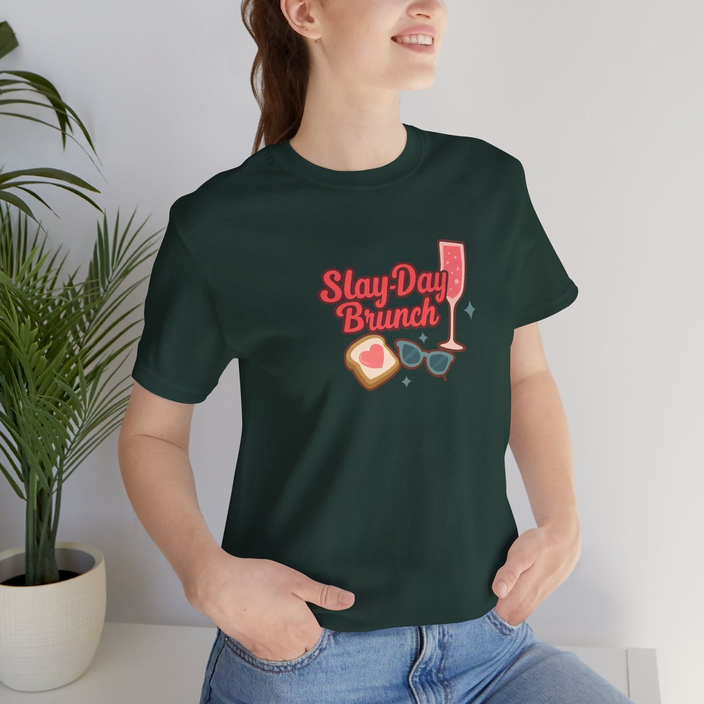 Slay-Day Brunch Unisex Tee - Fun & Stylish Short Sleeve Shirt for Brunch Lovers