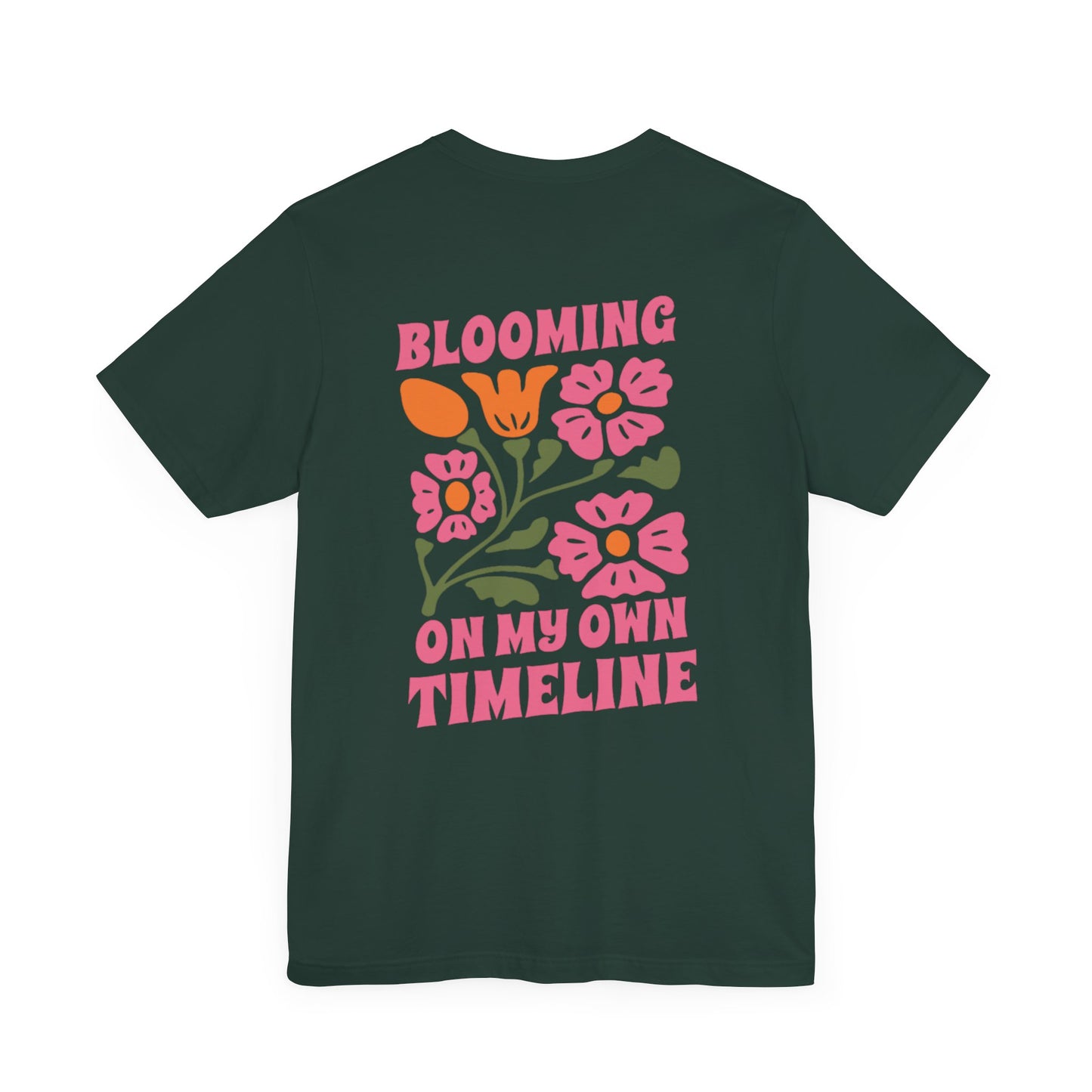Blooming Floral Unisex Tee - Positive Vibes T-Shirt for Growth and Self-Care