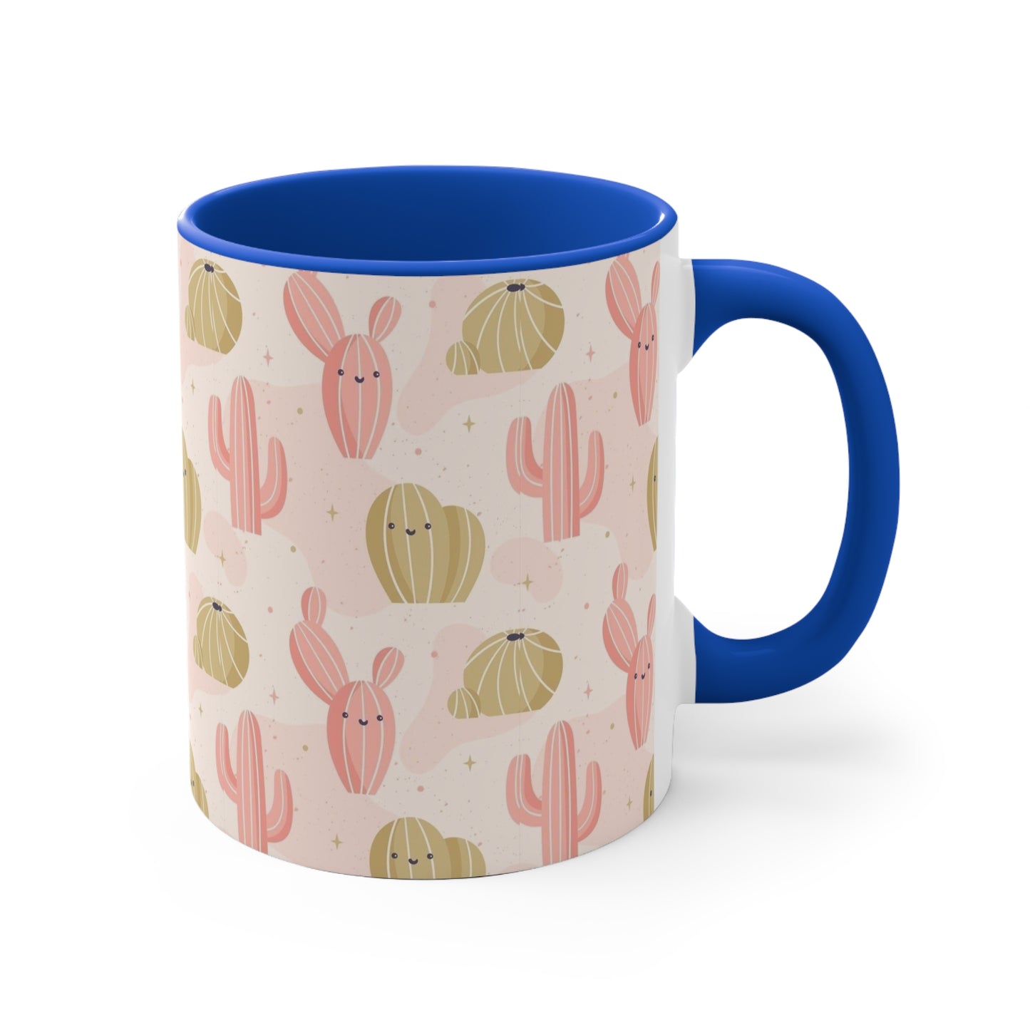 Whimsical Cactus Accent Mug - Fun Drinkware for Plant Lovers | Brighten Your Day with Cactus Charm | Unique Drinkware for Coffee and Tea