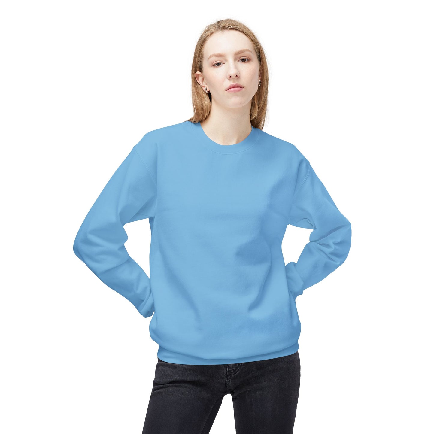 Unisex Softstyle Fleece Crewneck Sweatshirt - "Let's Floathrough the Good Days"