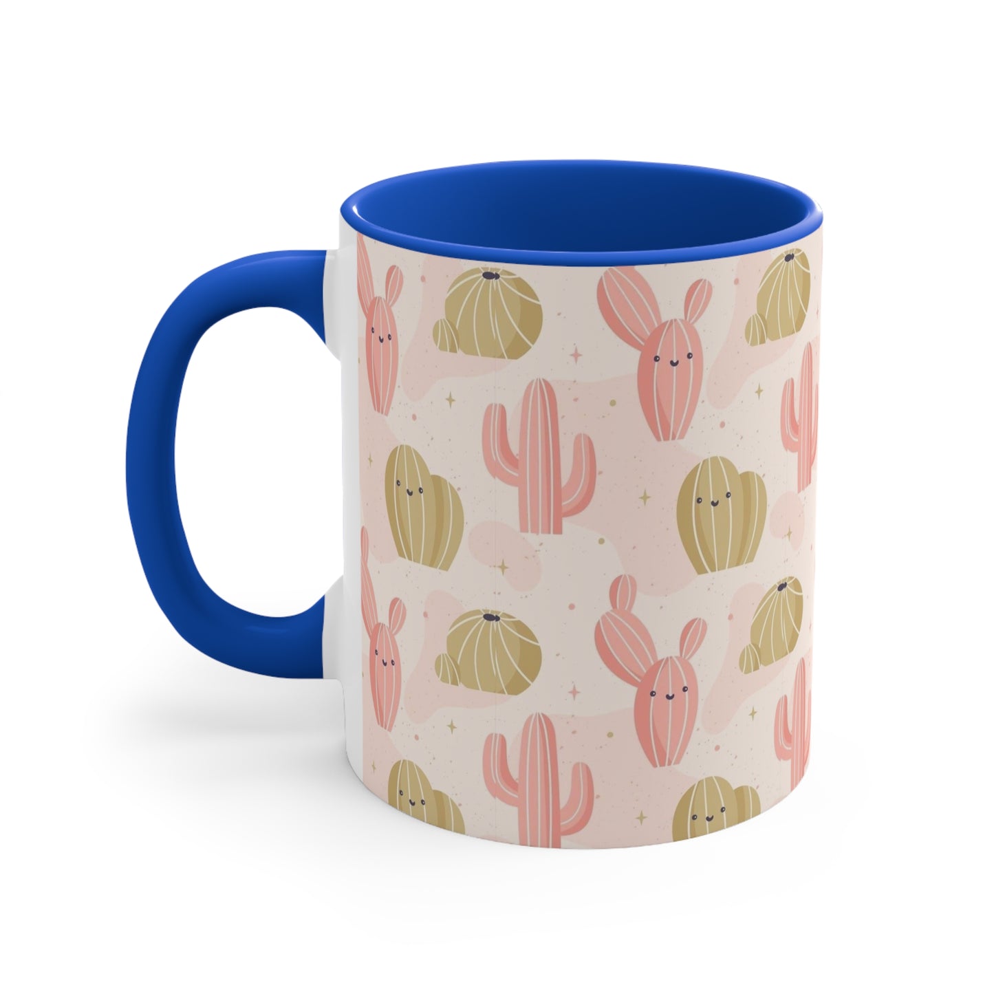 Whimsical Cactus Accent Mug - Fun Drinkware for Plant Lovers | Brighten Your Day with Cactus Charm | Unique Drinkware for Coffee and Tea