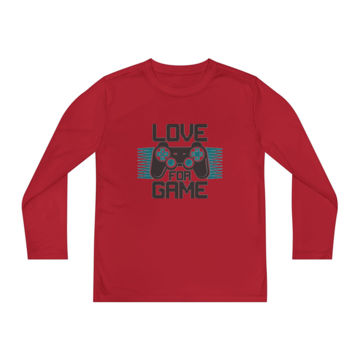 Youth Long Sleeve Tee - Love for Game | Perfect for Gamers | Stylish Gaming Wear for Kids || fits 12 to 18 age group