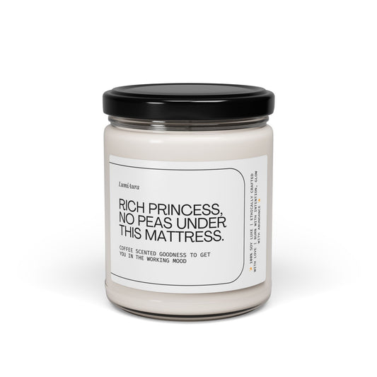 Rich Princess Coffee Scented Soy Candle - 9oz Chic Aromatherapy