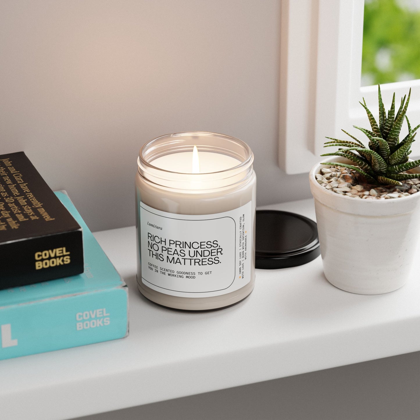 Rich Princess Coffee Scented Soy Candle - 9oz Chic Aromatherapy