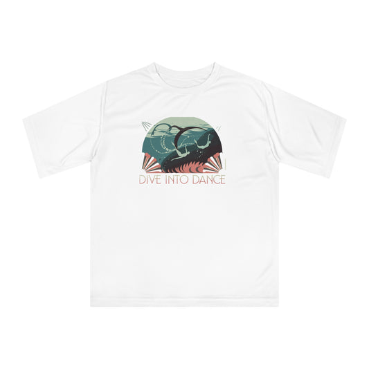 🔥 Dive Into Dance – Unisex Performance T-Shirt | Move with Style & Comfort! 🔥