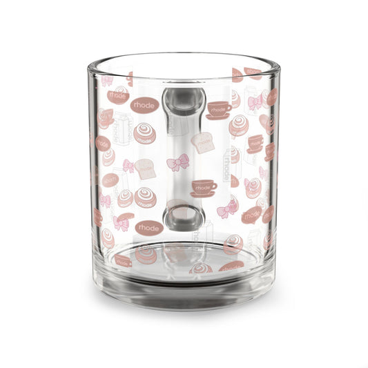 Whimsical Dessert Glass Mug - 10oz Coffee/Tea Cup for Baking Lovers