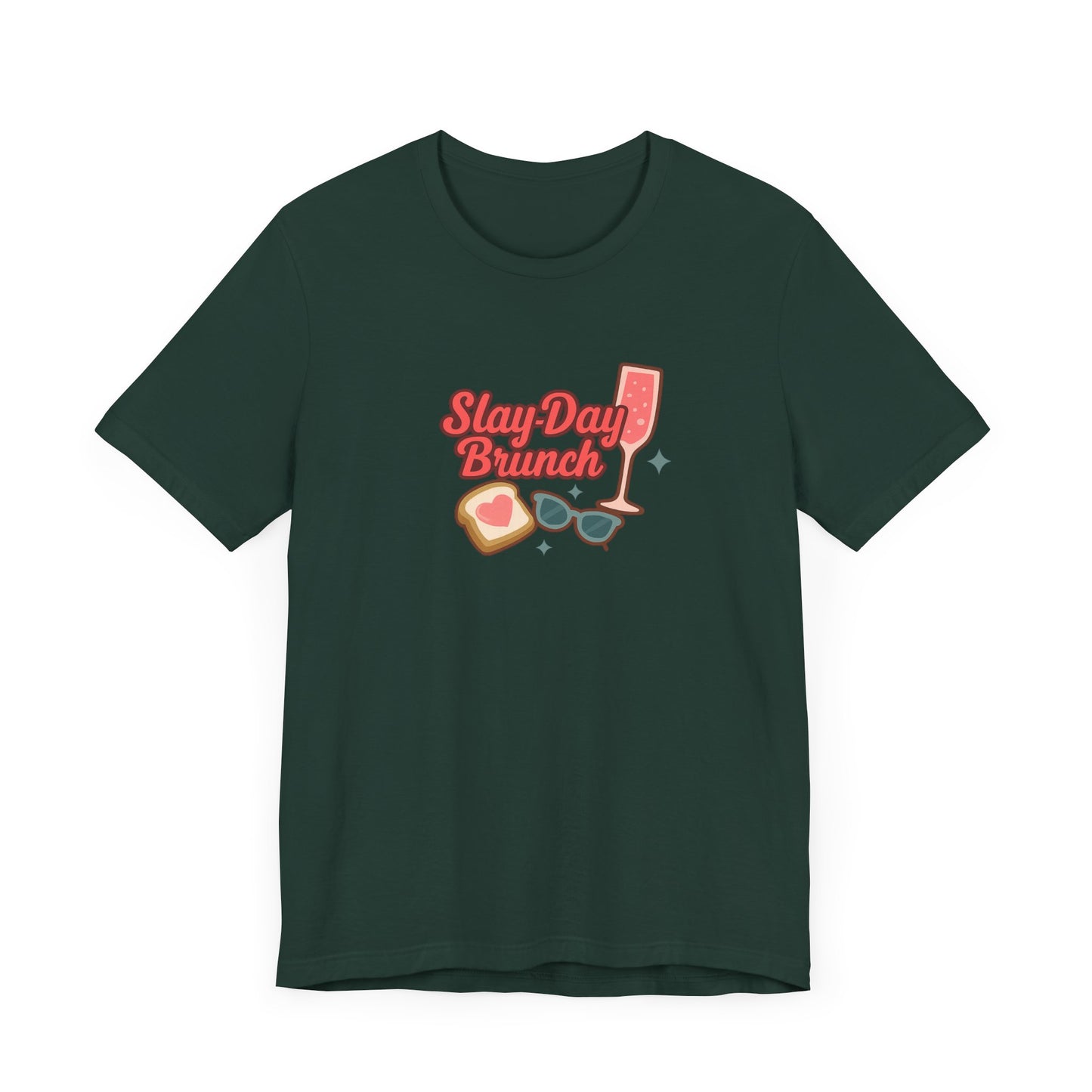 Slay-Day Brunch Unisex Tee - Fun & Stylish Short Sleeve Shirt for Brunch Lovers