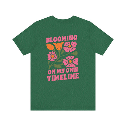 Blooming Floral Unisex Tee - Positive Vibes T-Shirt for Growth and Self-Care