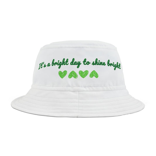 Trendy White Bucket Hat for Summer Fun