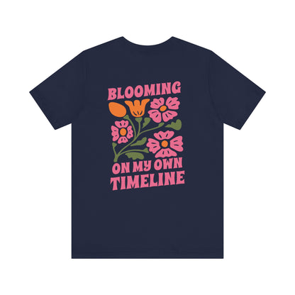 Blooming Floral Unisex Tee - Positive Vibes T-Shirt for Growth and Self-Care