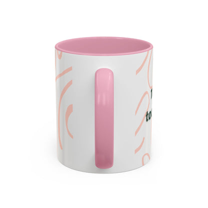Colorful Motivational Mug - 'Lucky to Lose, Pretty to Worry' - Perfect Gift for Dreamers and Creatives