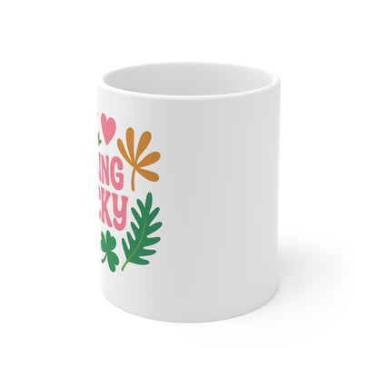 11oz Mug - Feeling Lucky Mug: Your Daily Dose of Cheer  | Start Each Day with Lucky Vibes  Embrace Positivity with Our Lucky Mug