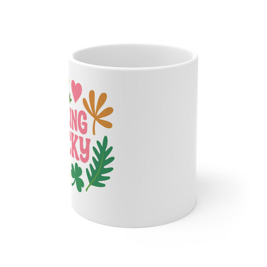 11oz Mug - Feeling Lucky Mug: Your Daily Dose of Cheer  | Start Each Day with Lucky Vibes  Embrace Positivity with Our Lucky Mug