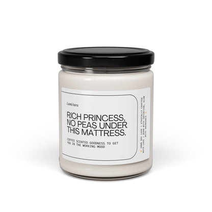 Rich Princess Coffee Scented Soy Candle - 9oz Chic Aromatherapy
