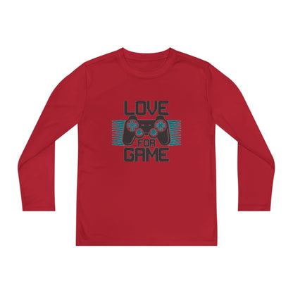 Youth Long Sleeve Tee - Love for Game | Perfect for Gamers | Stylish Gaming Wear for Kids || fits 12 to 18 age group
