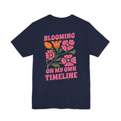 Blooming Floral Unisex Tee - Positive Vibes T-Shirt for Growth and Self-Care